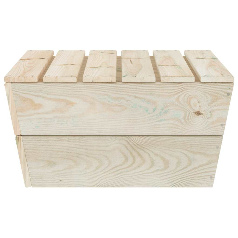 vidaXL impregnált lucfenyő kerti asztal 60 x 60 x 30 cm
