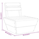 vidaXL impregnált lucfenyő elemes raklap középső kanapé