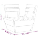 vidaXL impregnált lucfenyő elemes raklap sarokkanapé