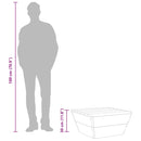 vidaXL 2 db impregnált lucfenyő kerti asztal 60 x 60 x 30 cm