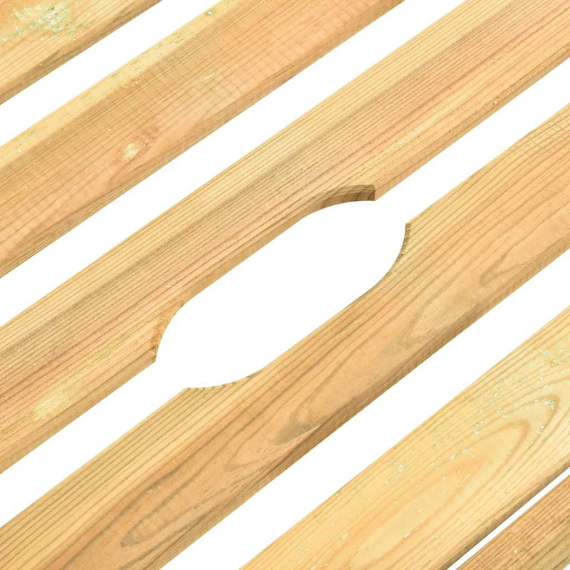 vidaXL impregnált fenyőfa kerti napozóágy asztallal