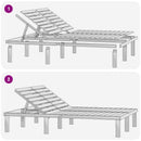 vidaXL zöld impregnált fenyőfa kétszemélyes napozóágy