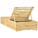 vidaXL zöld impregnált fenyőfa napozóágy