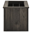 vidaXL sötétszürke tömör fenyőfa magaságyás 74 x 32 x 30 cm