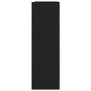 vidaXL fekete szerelt fa tükrös fürdőszoba szekrény 62,5x20,5x64 cm