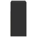 vidaXL fekete tálalószekrény LED-világítással 80 x 35 x 75 cm