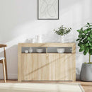 vidaXL sonoma tölgy színű tálalószekrény LED-ekkel 115,5 x 30 x 75 cm