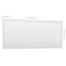 vidaXL fehér forgácslap fürdőszobatükör 90 x 1,5 x 37 cm