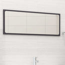 vidaXL szürke forgácslap fürdőszobai tükör 90 x 1,5 x 37 cm