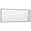 804633 vidaXL Bathroom Mirror Sonoma Oak 100x1,5x37 cm Chipboard