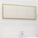804633 vidaXL Bathroom Mirror Sonoma Oak 100x1,5x37 cm Chipboard