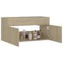 vidaXL sonoma tölgy színű szerelt fa mosdószekrény 90 x 38,5 x 46 cm