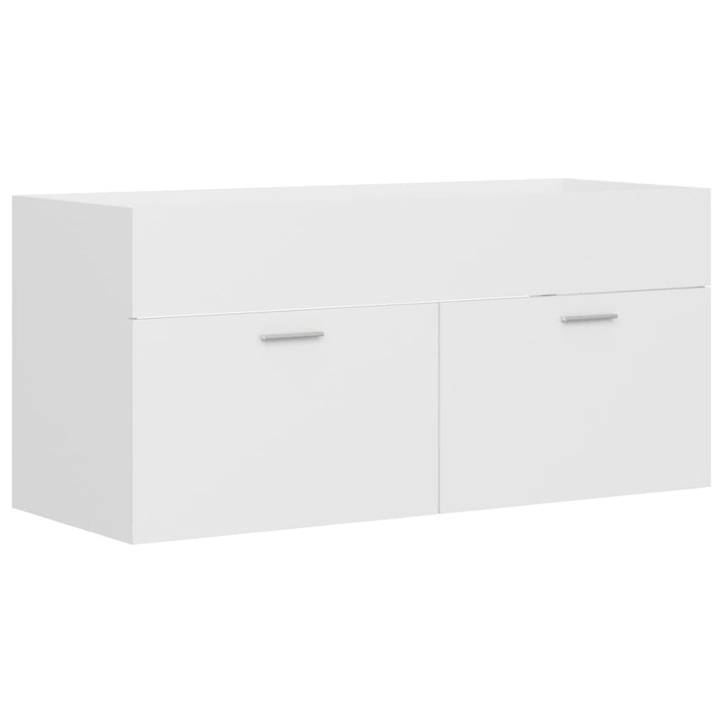 vidaXL fehér szerelt fa mosdószekrény 100 x 38,5 x 46 cm