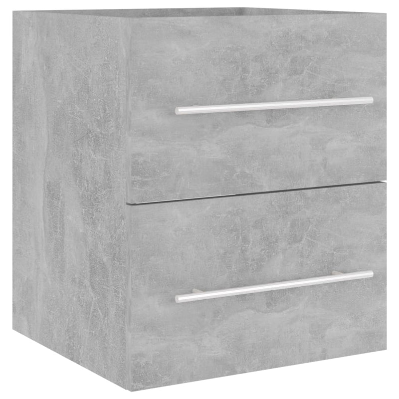 vidaXL betonszürke szerelt fa mosdószekrény 41 x 38,5 x 48 cm