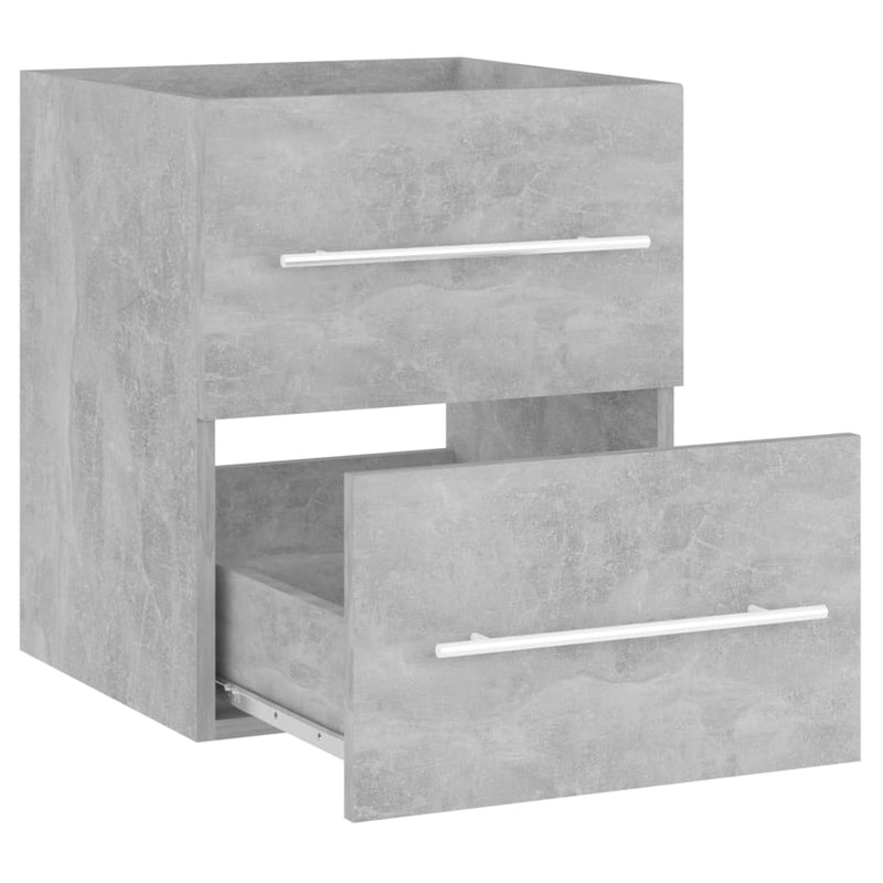 vidaXL betonszürke szerelt fa mosdószekrény 41 x 38,5 x 48 cm