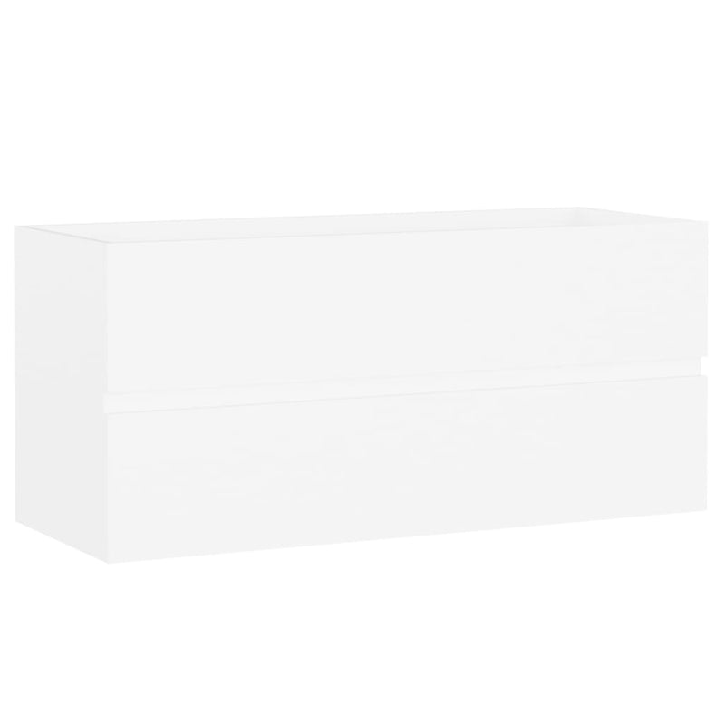 vidaXL fehér szerelt fa mosdószekrény 100 x 38,5 x 45 cm