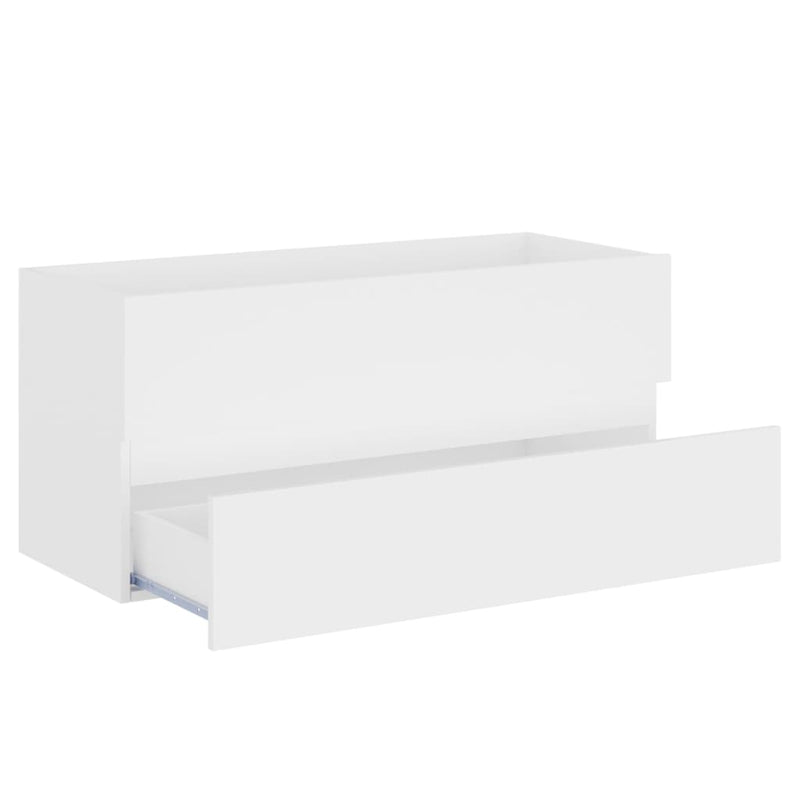 vidaXL fehér szerelt fa mosdószekrény 100 x 38,5 x 45 cm