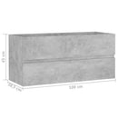 vidaXL betonszürke szerelt fa mosdószekrény 100 x 38,5 x 45 cm