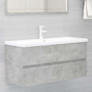 vidaXL betonszürke szerelt fa mosdószekrény 100 x 38,5 x 45 cm