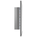 vidaXL magasfényű szürke akril LED-es fürdőszobatükör 40x8,5x37cm