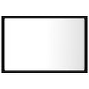 vidaXL fekete akril LED-es fürdőszobai tükör 60x8,5x37 cm