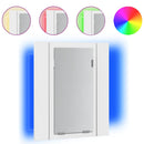 vidaXL fehér akril LED-es fürdőszobaszekrény tükörrel 40 x 12 x 45 cm