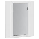 vidaXL fehér akril LED-es fürdőszobaszekrény tükörrel 40 x 12 x 45 cm