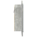 vidaXL betonszürke akril LED-es tükrös fürdőszobaszekrény 40x12x45 cm