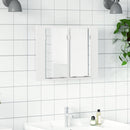 vidaXL fehér akril LED-es fürdőszobaszekrény tükörrel 60x12x45 cm