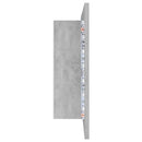 vidaXL betonszürke akril LED-es tükrös fürdőszobaszekrény 80x12x45 cm