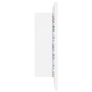 vidaXL fehér akril LED-es fürdőszobaszekrény tükörrel 90x12x45 cm