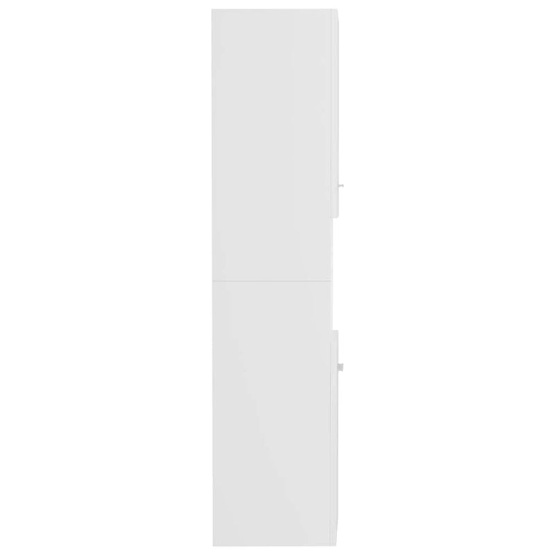 vidaXL fehér szerelt fa fürdőszobaszekrény 30 x 30 x 130 cm