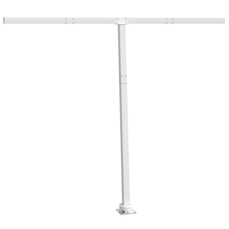 vidaXL fehér vas napellenzőrúdszett 300 x 245 cm
