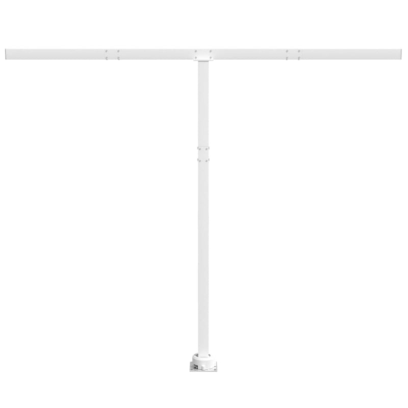 vidaXL fehér vas napellenzőrúdszett 300 x 245 cm