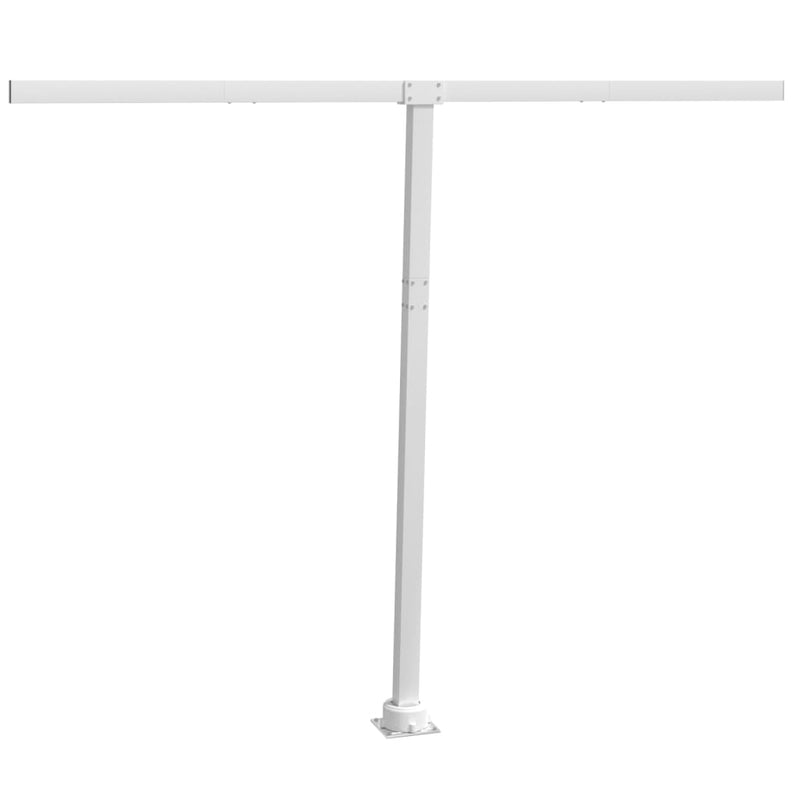vidaXL fehér vas napellenzőrúdszett 300 x 245 cm