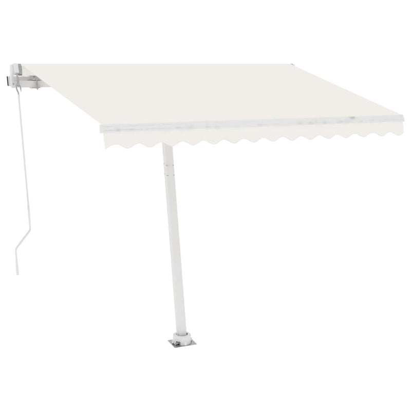 vidaXL fehér vas napellenzőrúdszett 300 x 245 cm