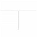 vidaXL fehér vas napellenzőrúdszett 450 x 245 cm