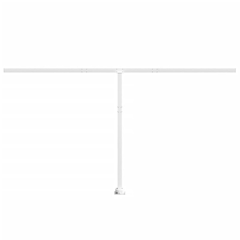 vidaXL fehér vas napellenzőrúdszett 450 x 245 cm