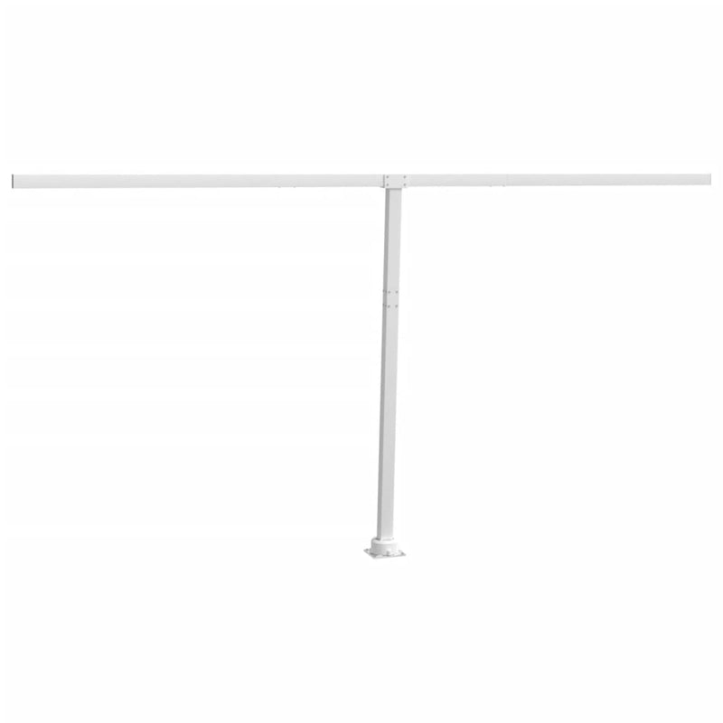 vidaXL fehér vas napellenzőrúdszett 450 x 245 cm