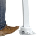 vidaXL fehér vas napellenzőrúdszett 450 x 245 cm