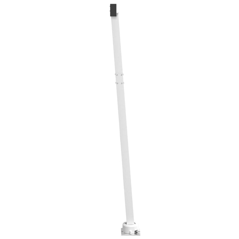 vidaXL fehér vas napellenzőrúdszett 600 x 245 cm