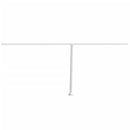 vidaXL fehér vas napellenzőrúdszett 600 x 245 cm