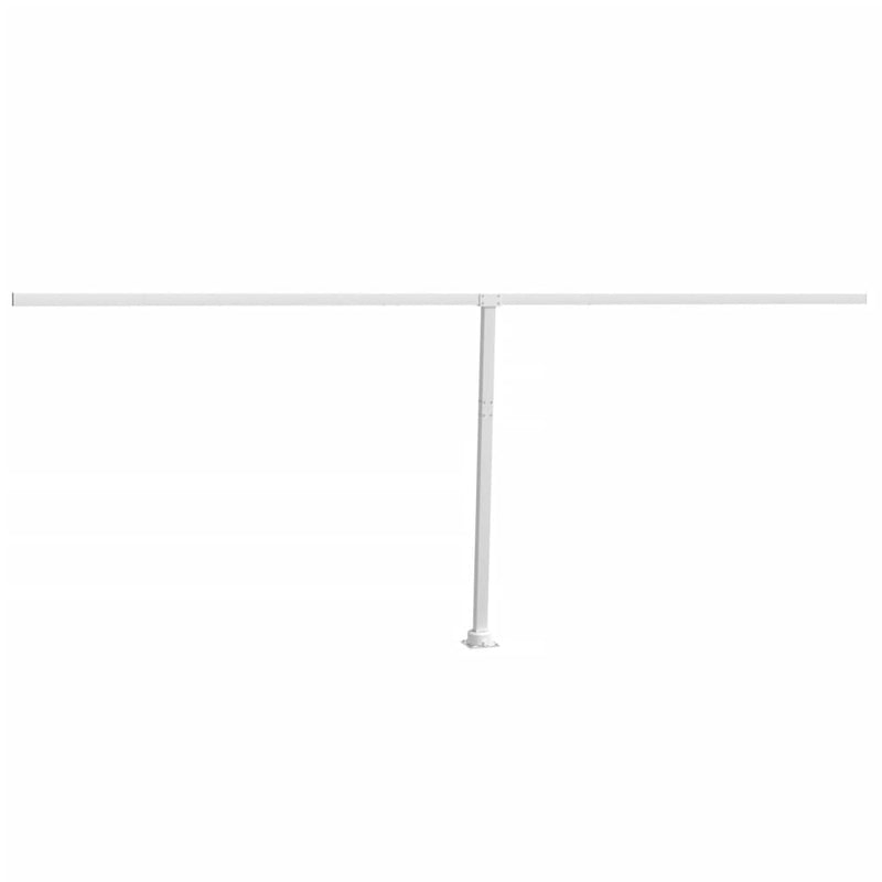 vidaXL fehér vas napellenzőrúdszett 600 x 245 cm