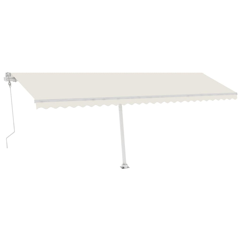 vidaXL fehér vas napellenzőrúdszett 600 x 245 cm