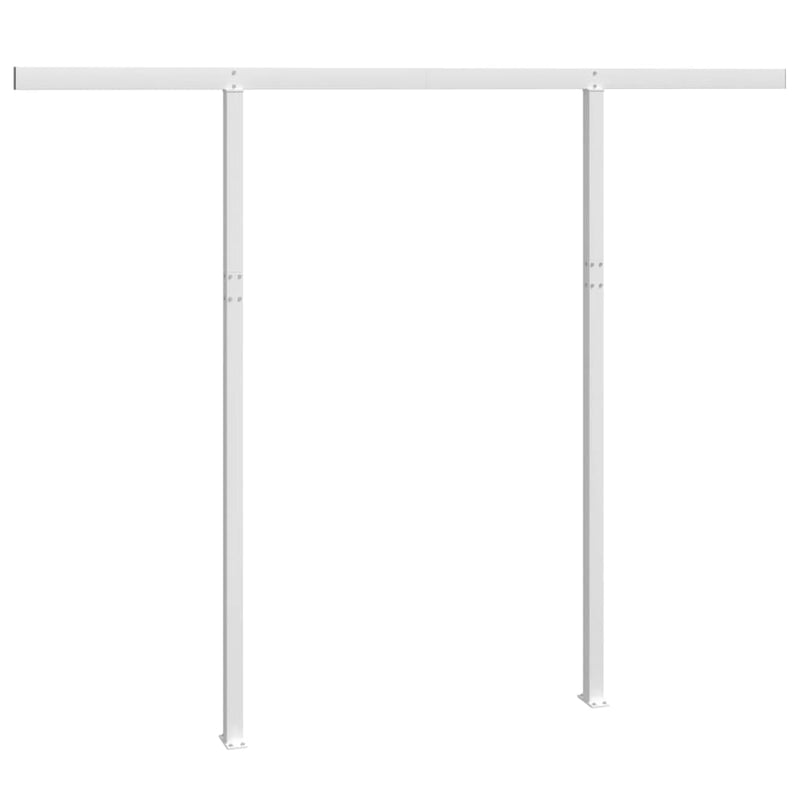 vidaXL fehér vas napellenzőrúdszett 300 x 245 cm