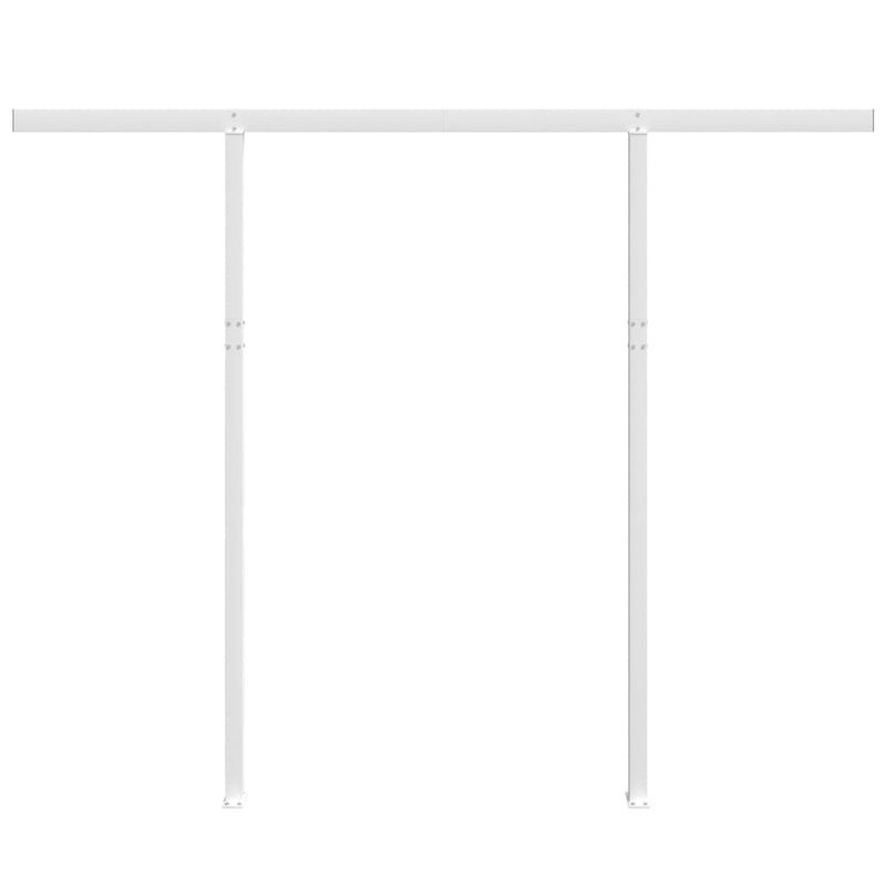 vidaXL fehér vas napellenzőrúdszett 300 x 245 cm