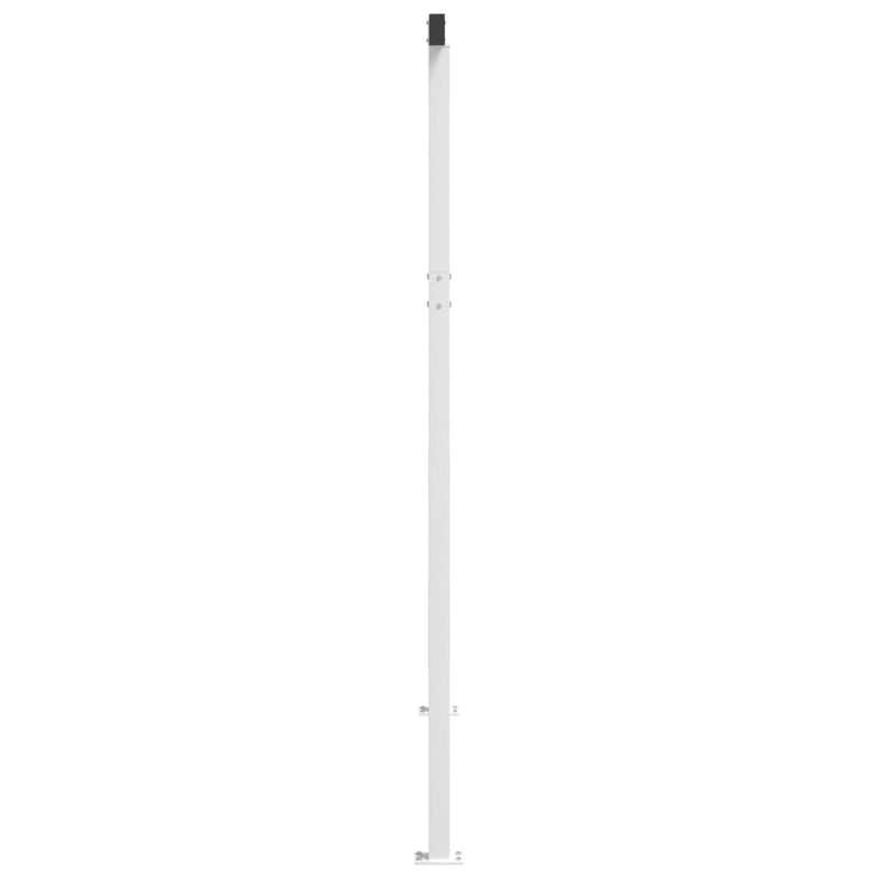 vidaXL fehér vas napellenzőrúdszett 300 x 245 cm
