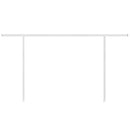 vidaXL fehér vas napellenzőrúdszett 450 x 245 cm