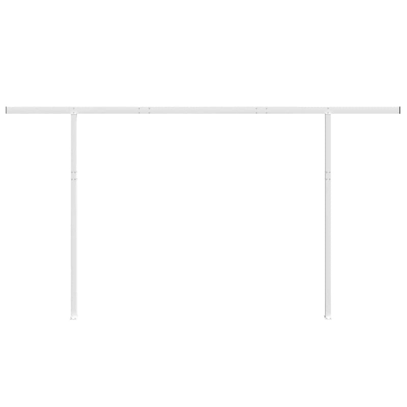 vidaXL fehér vas napellenzőrúdszett 450 x 245 cm