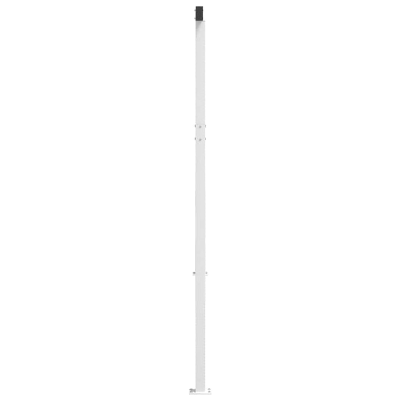 vidaXL fehér vas napellenzőrúdszett 450 x 245 cm